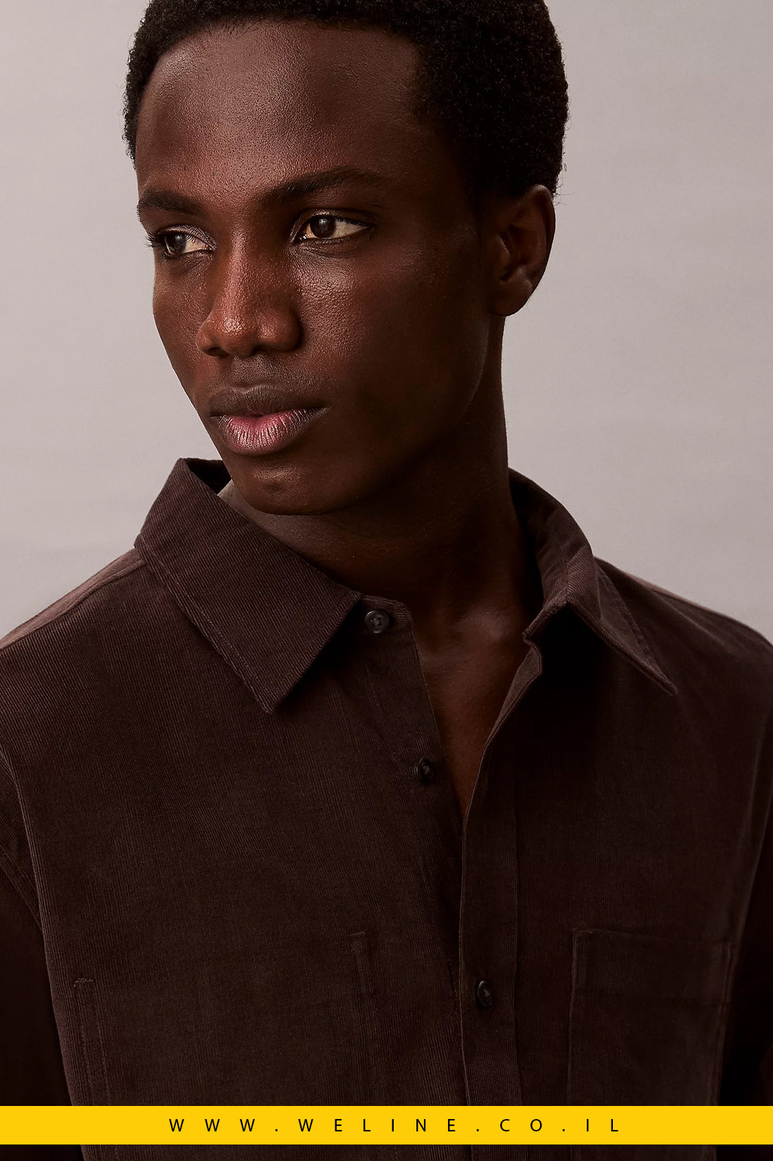 חולצת קורדורי מכופתרת לגברים – Calvin Klein