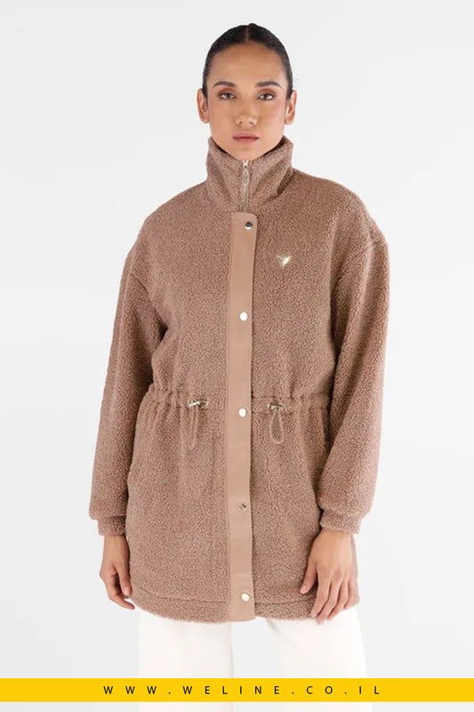 Guess – מעיל פרווה סינתטית לגברים Alba Parka