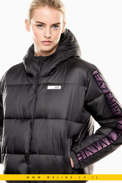 ג'קט קפוצ'ון Dynamic Athlete בטכנולוגיית Natural VENTUS7 – אפור | EA7