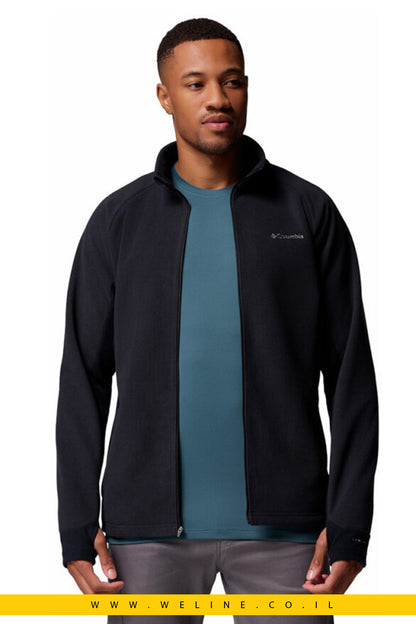 ג'קט ארוך שחור לגברים Arctic Peak Full Zip