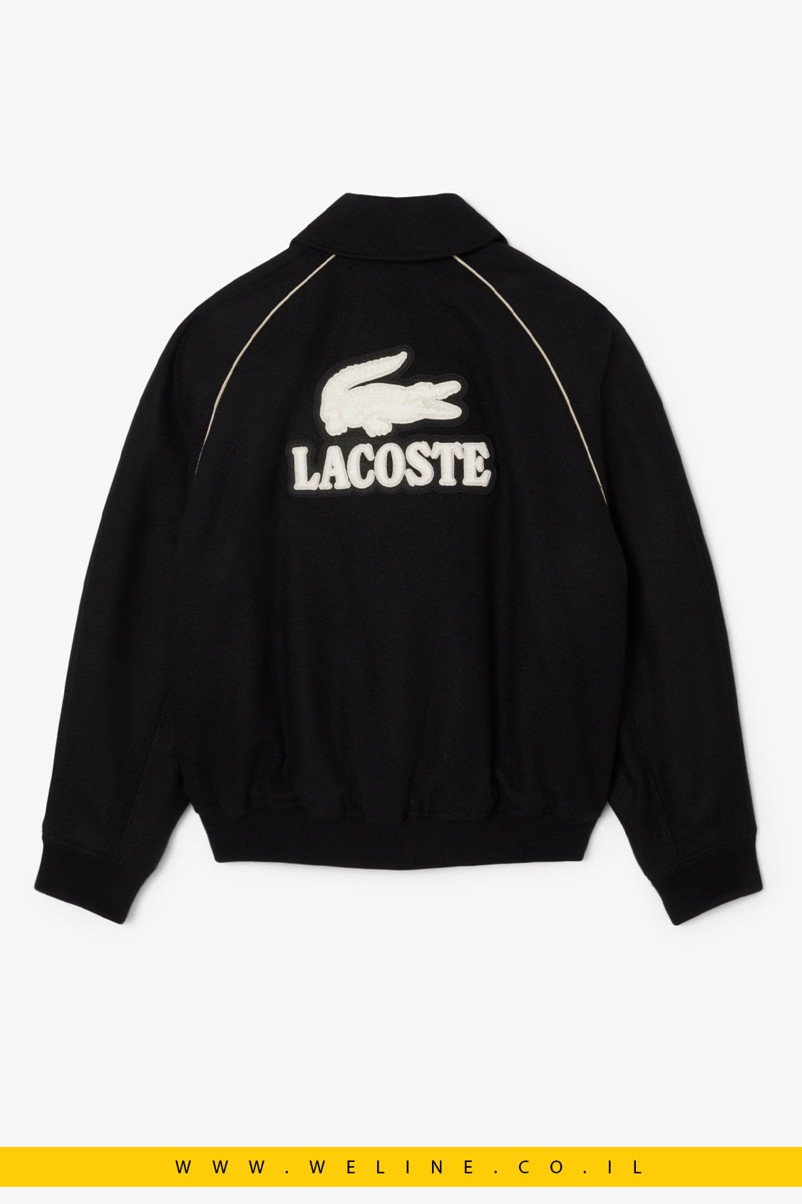 מעיל וארסיטי יוקרתי עם פאץ' רקום – Badge Accent Wool Varsity Jacket