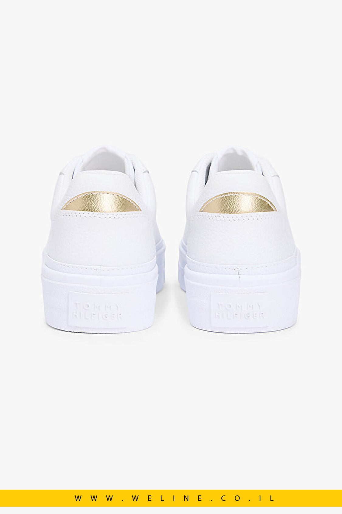 Tommy Hilfiger TH Foxing Platform Sneaker לנשים – צבע לבן