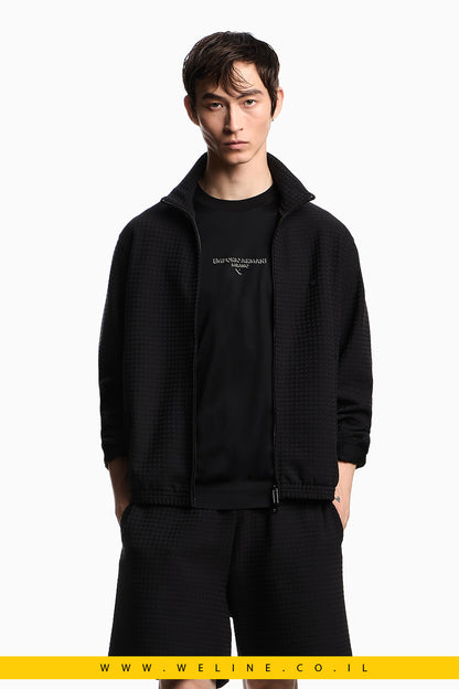 קפוצ'ון ASV עם רוכסן מלא מבד ג'אקארד תערובת ליאוסל