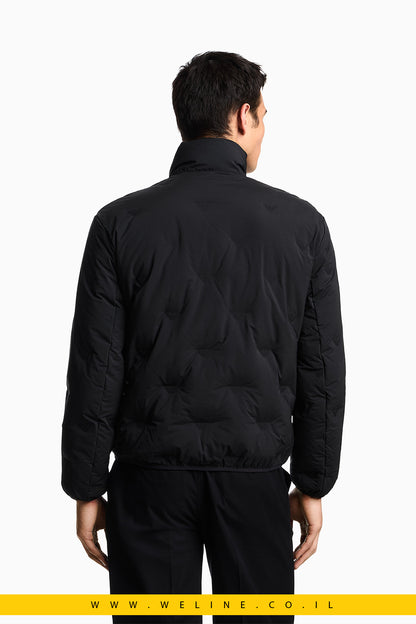 מעיל פאפר עם רוכסן מלא – דוגמת Micro Eagles לכל האורך