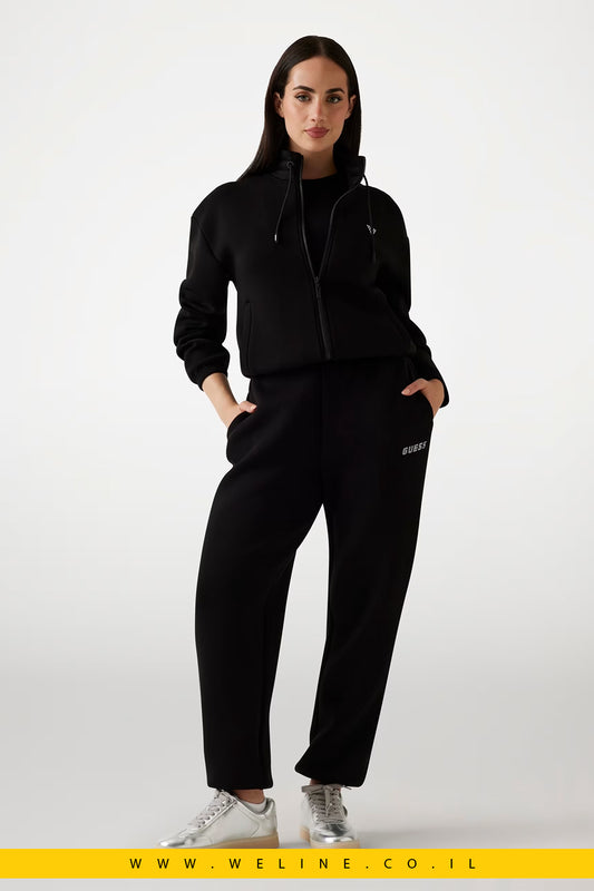 חליפת טרנינג עם לוגו מאבני קריסטל לנשים – Guess