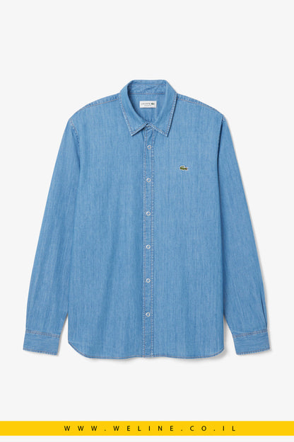 חולצת ג’ינס קלה Regular Fit לגברים Lacoste