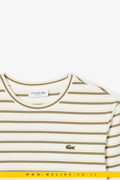 חולצת נשים ארוכת שרוול מפסי ג׳רזי – Lacoste