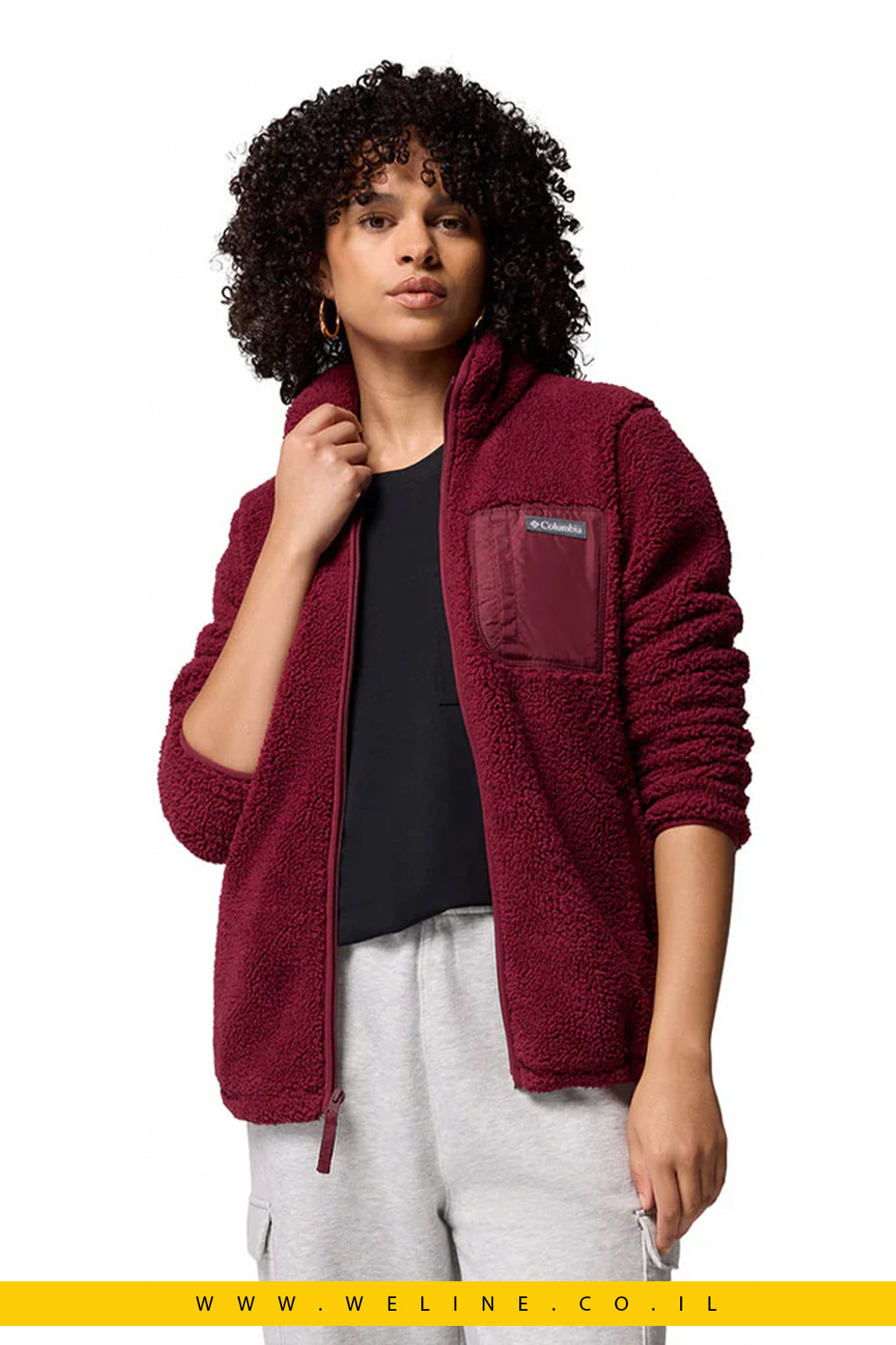 קולומביה מעיל פליס עם רוכסן מלא West Bend לנשים