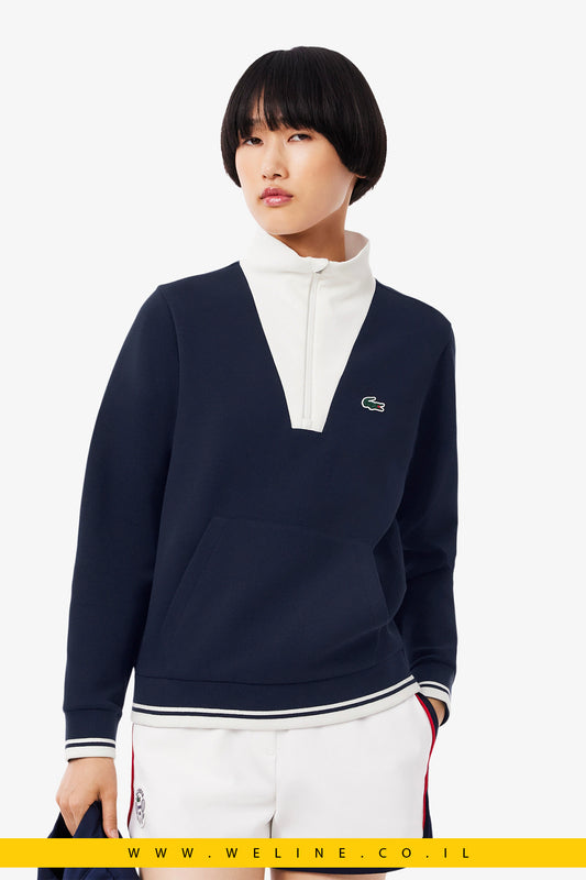 סווטשירט נשים טניס Heritage עם הגנה מקרינת UV – Lacoste