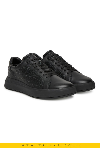 סניקרס עור גברים Calvin Klein Chunky Low-Top – שחור