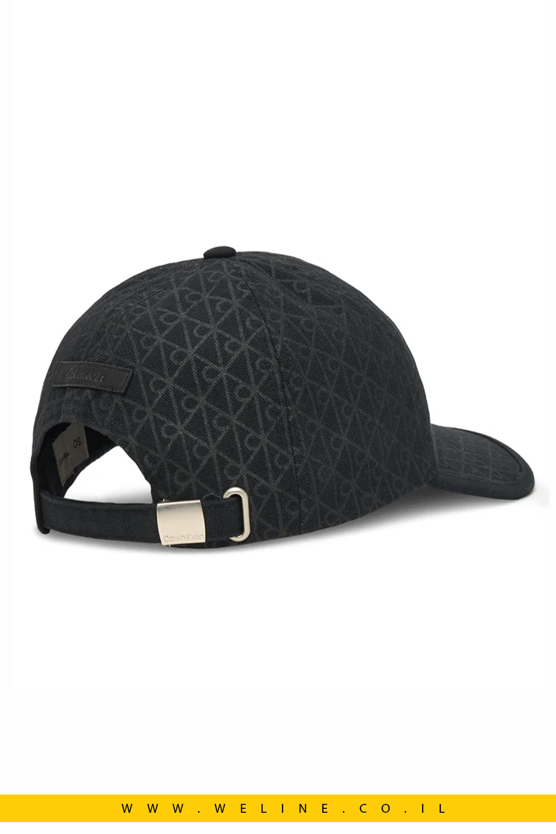 Calvin Klein כובע כותנה שחור