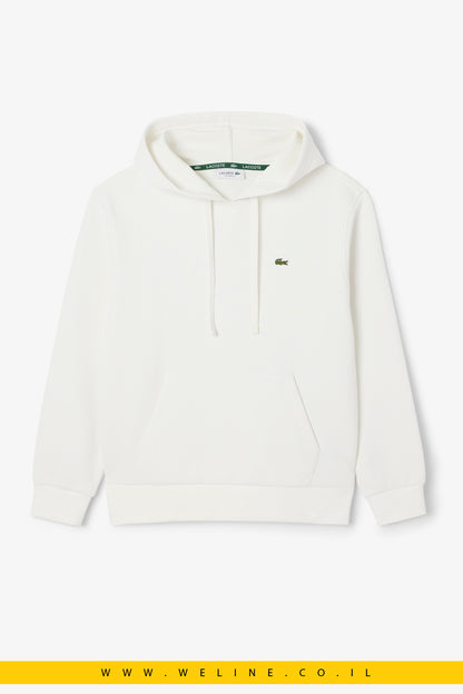 קפוצ’ון נשים Piqué לבן – Lacoste