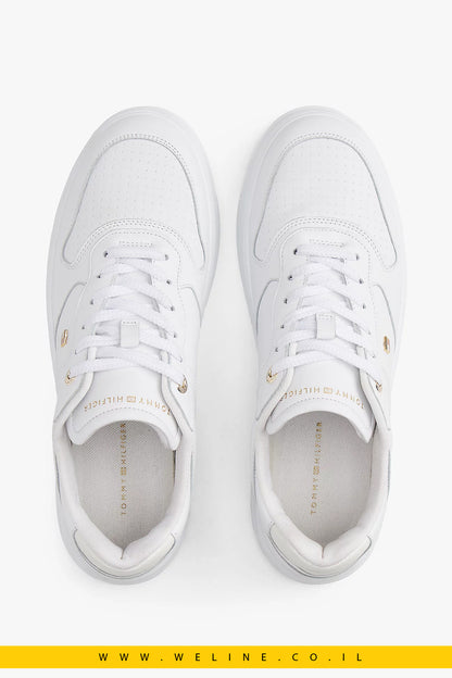 נעלי סניקרס עור לנשים Tommy Hilfiger – Leather Cupsole Trainers