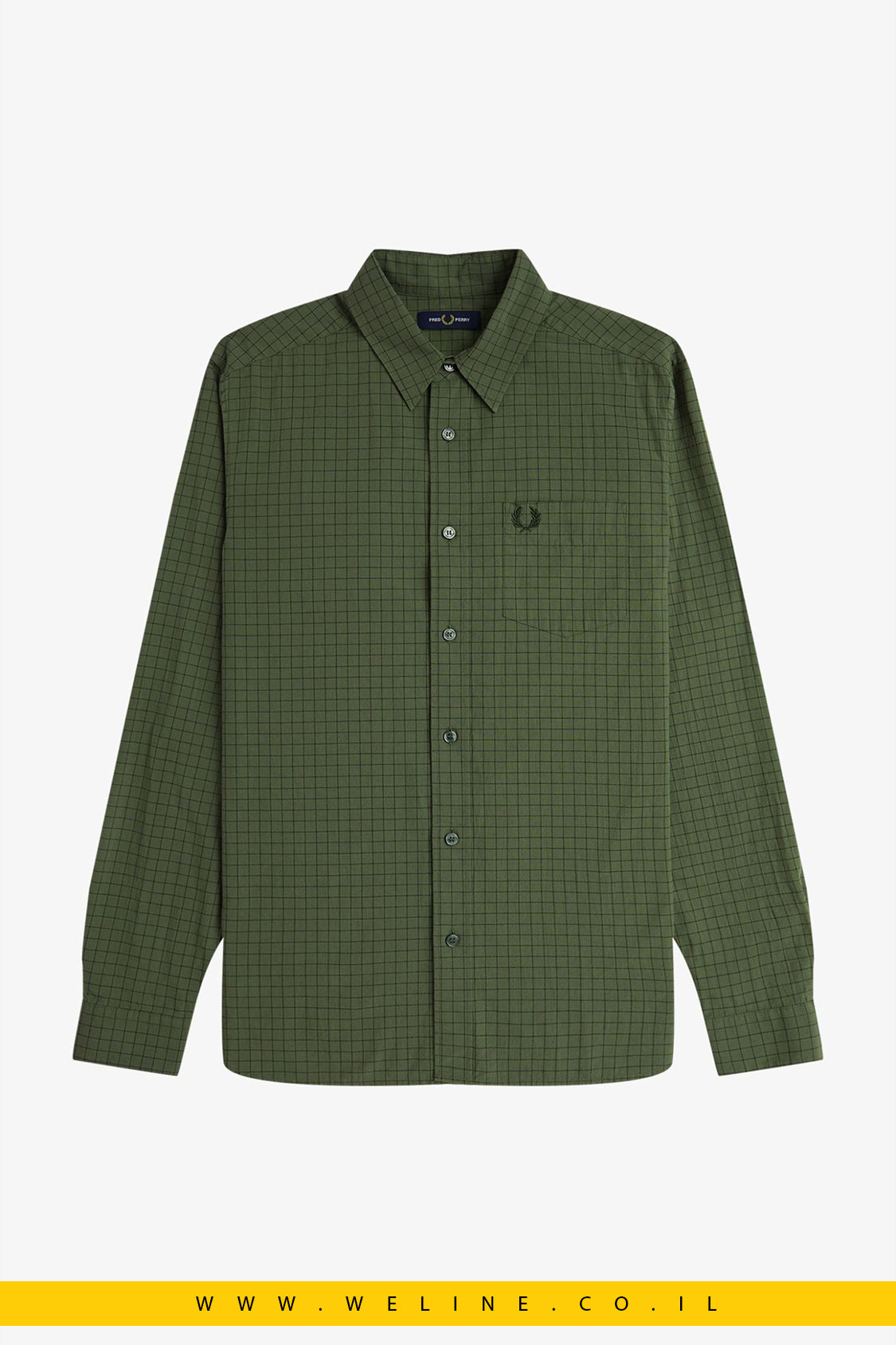 חולצת משבצות Grid Check מבית Fred Perry