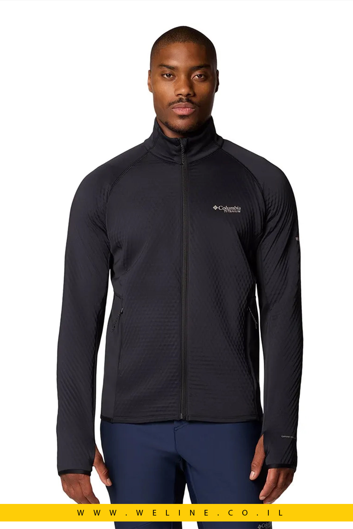 מעיל שחור Helix טכני לגברים – Columbia