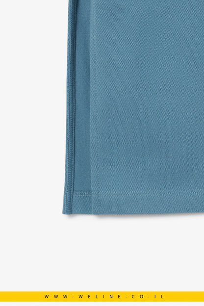 שמלת פולו ארוכה עם גזרה ישרה וחגורת קשירה – Lacoste