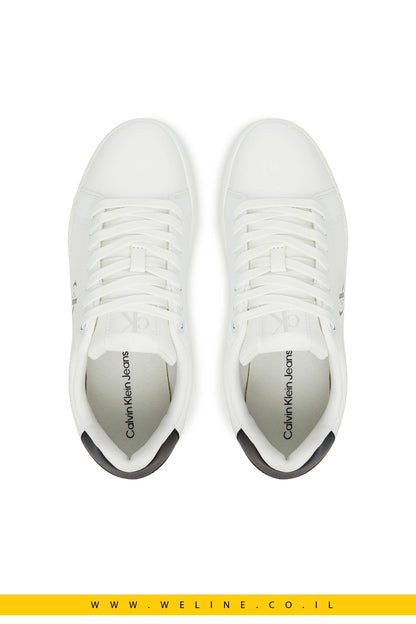 סניקרס עור נשים Calvin Klein Jeans Classic Cupsole – לבן