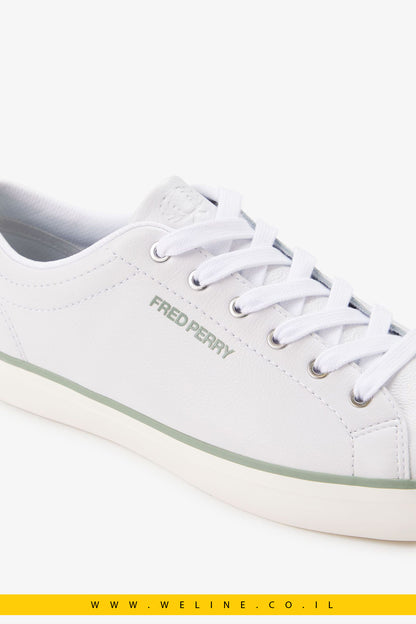 נעלי עור מרקם לגברים – Baseline Leather בצבע לבן / כחול נייבי