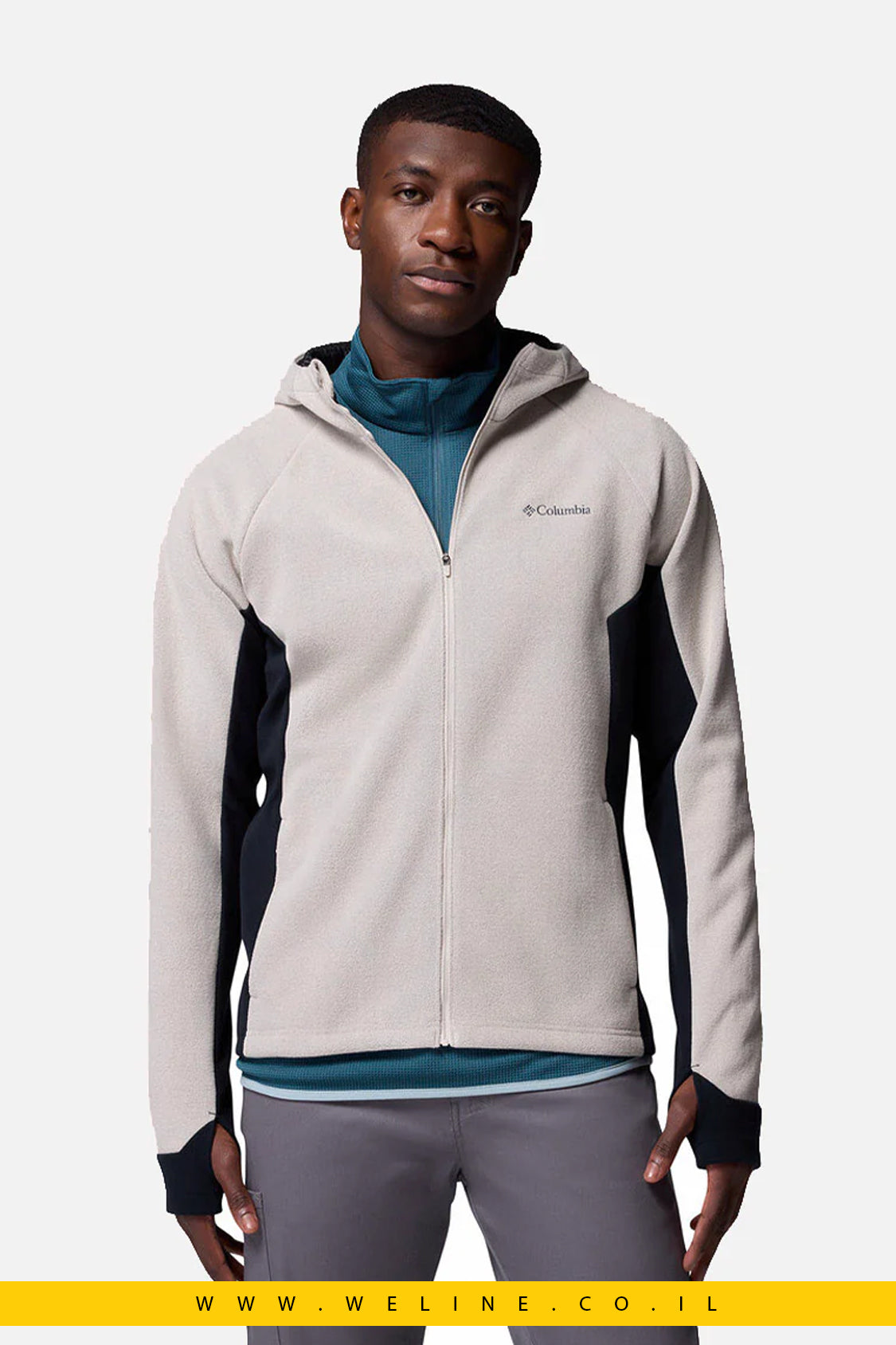 ג'קט ארוך עם כובע מובנה לגברים – Arctic Peak Hooded Full Zip