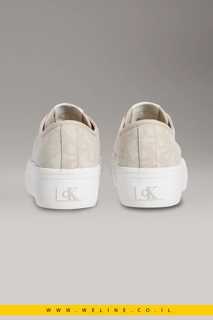 נעלי פלטפורמה Logo Jacquard Platform Trainers Calvin Klein