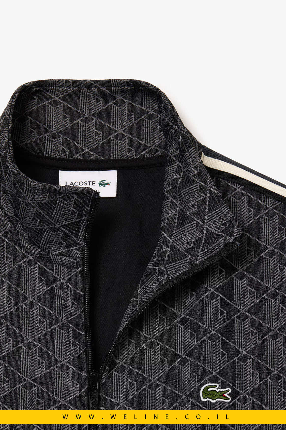 ג’קט ספורט Paris Zip-Up Jacquard לגברים Lacoste