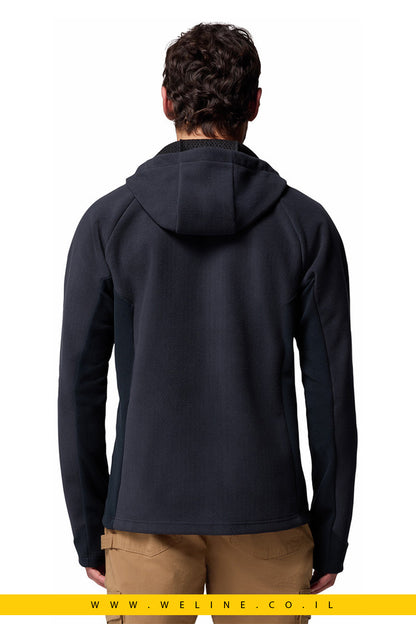 ג'קט ארוך עם כובע מובנה לגברים Arctic Peak Hooded Full Zip שחור