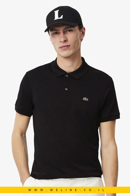 חולצת פולו כותנת פימה לגברים – גזרה רגילה | Lacoste