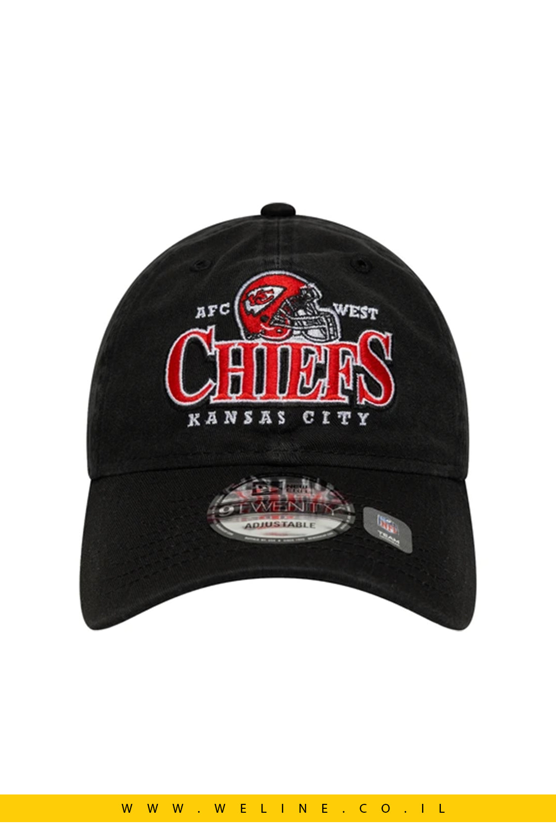 כובע New Era NFL Kansas City Chiefs Helmet 9TWENTY – שחור | יוניסקס