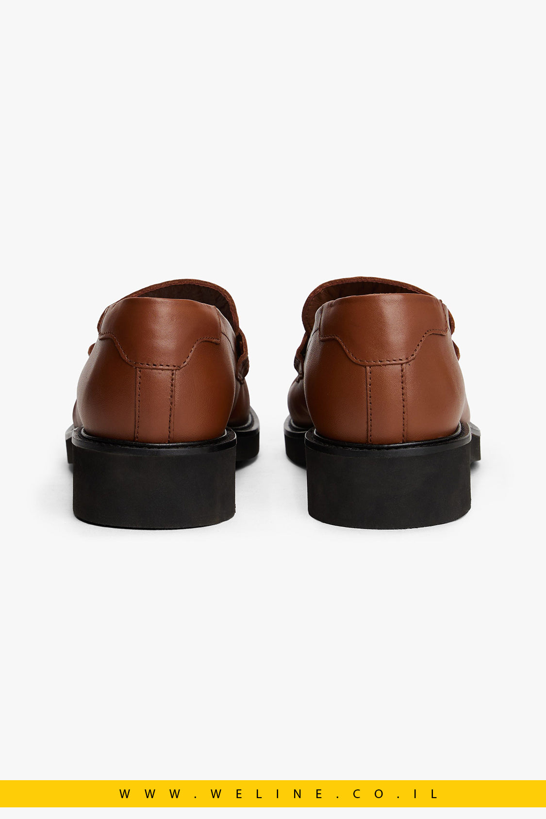 לופרס מעור עם חרטום מרובע – Leather Square Toe Loafers