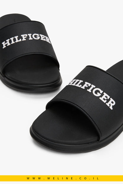 כפכפי בריכה Textured Logo מבית Tommy Hilfiger