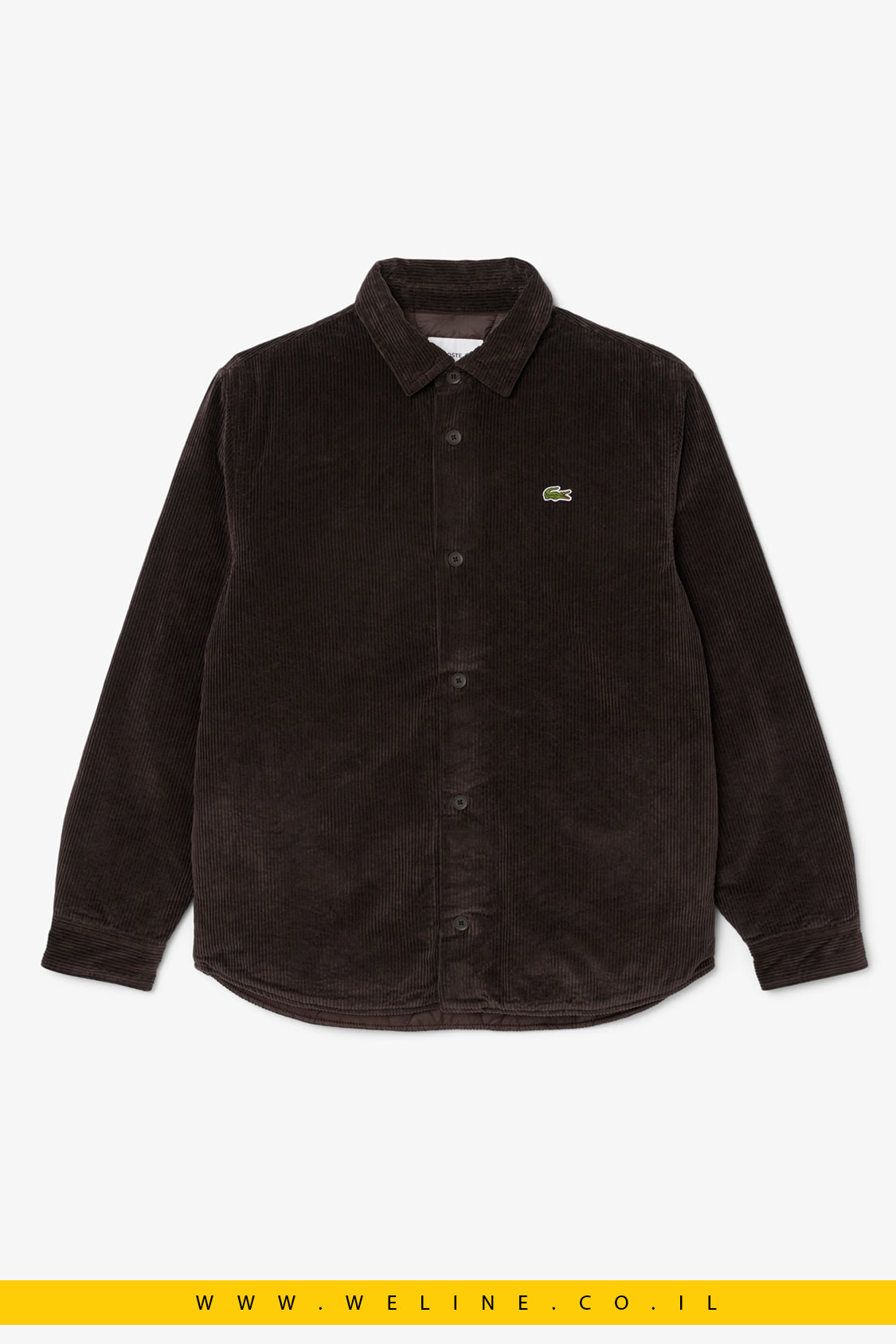 אוברשירט קורדרוי אוברסייז לגברים Lacoste – חום