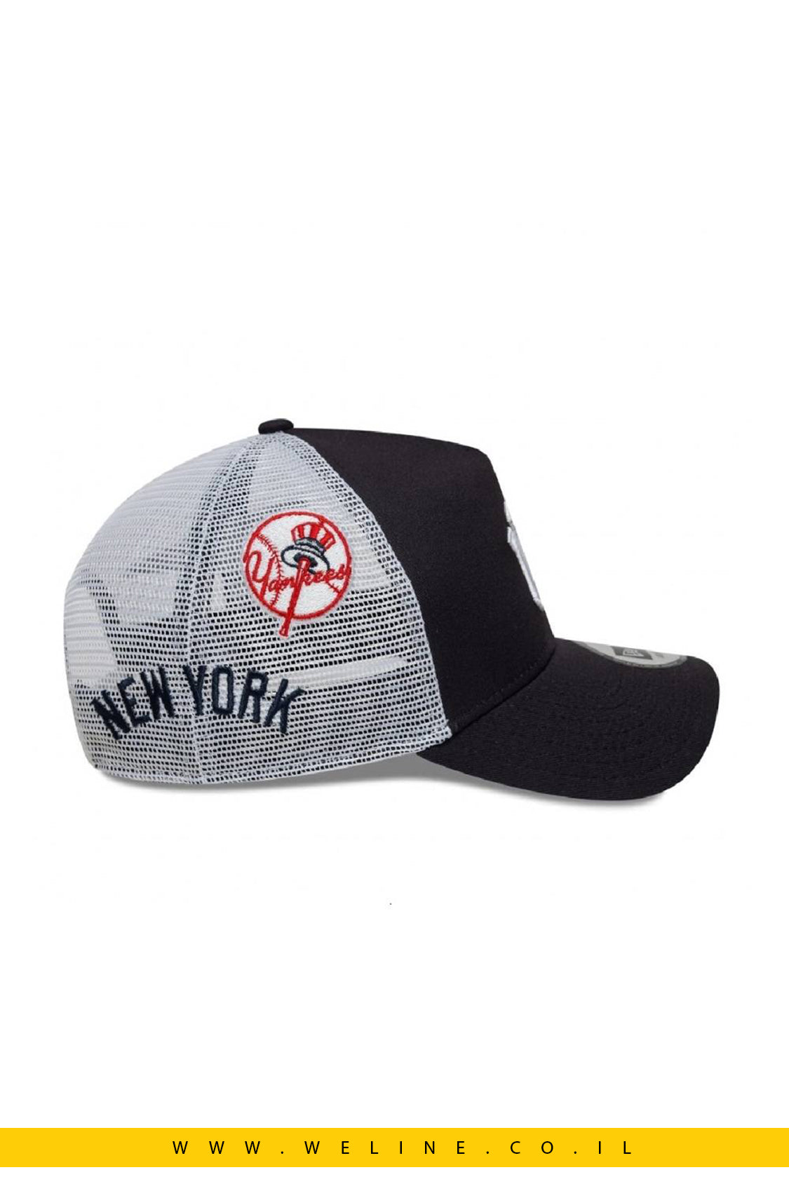 כובע רשת New Era Multi Patch Trucker New York Yankees 9FORTY A-Frame – כותנה 100% | יוניסקס