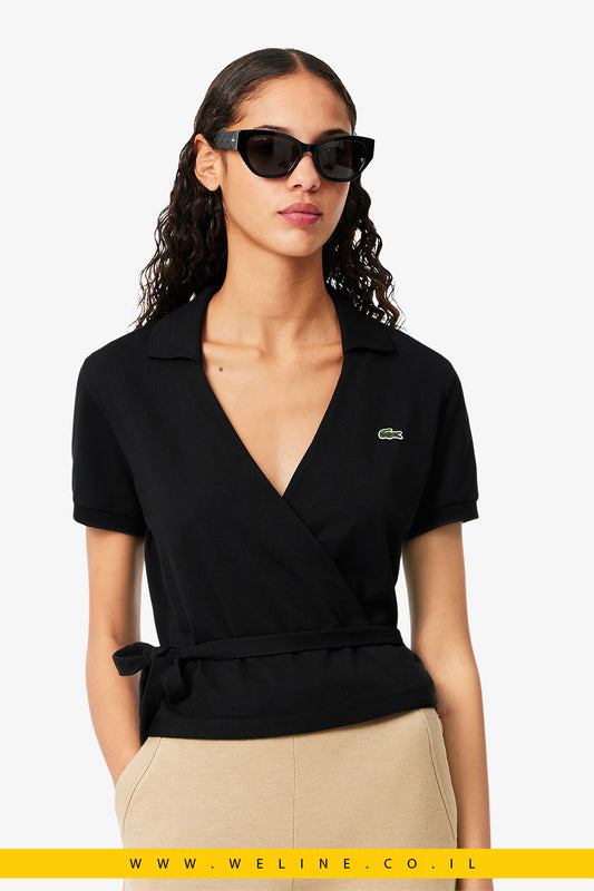 חולצת פולו מעטפת מיני סטרצ' לנשים – Lacoste