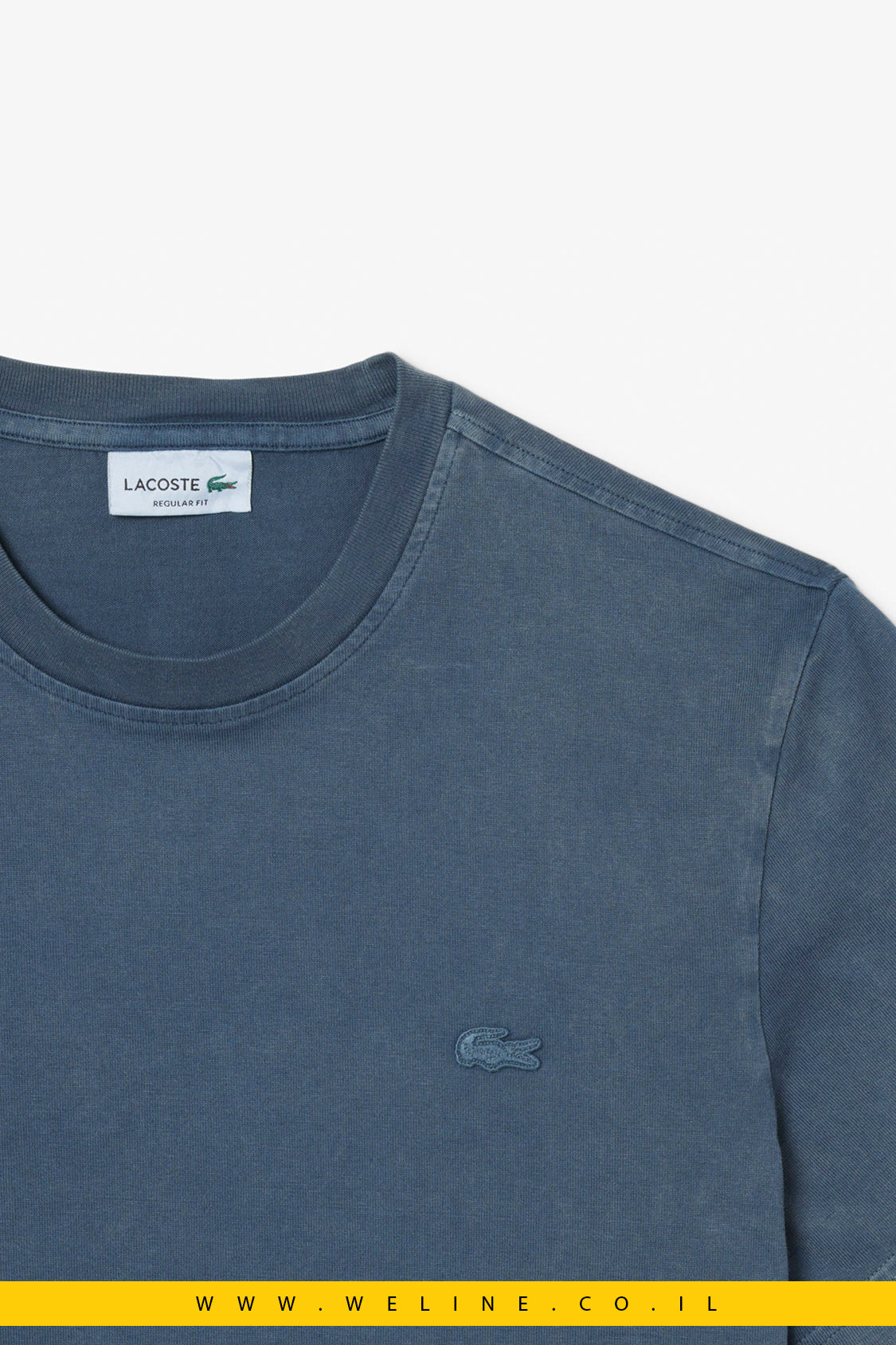חולצת טי לגברים בגזרת רגילה עם אפקט שטיפה – Lacoste