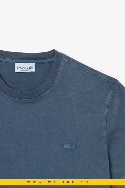 חולצת טי לגברים בגזרת רגילה עם אפקט שטיפה – Lacoste