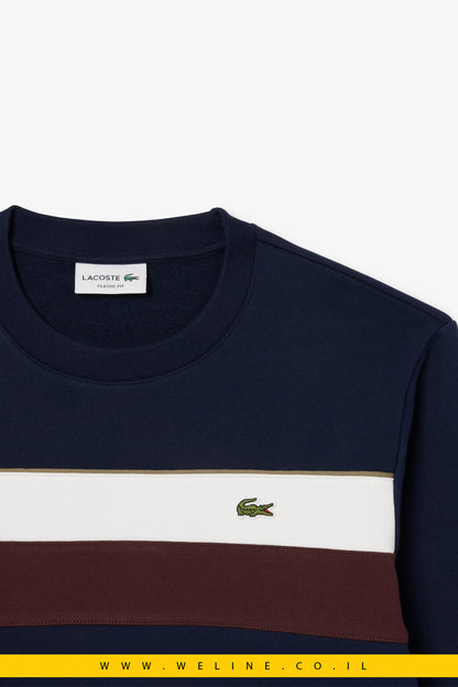 סווטשירט פליז Colour-Block לגברים Lacoste