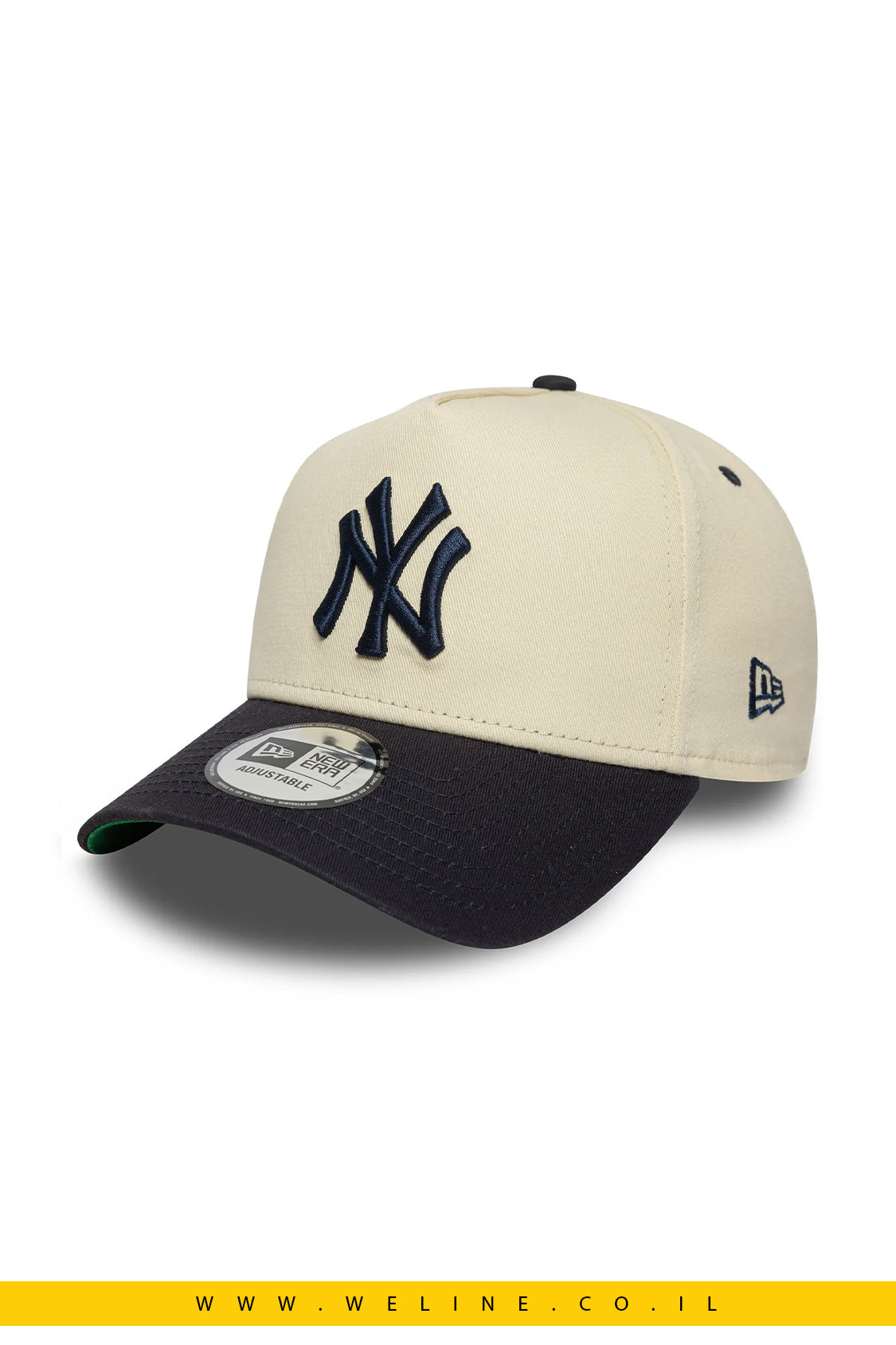 כובע New Era New York Yankees E-Frame – All Star Game Patch בצבע בז’ | Light Cream