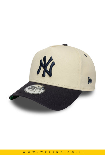 כובע New Era New York Yankees E-Frame – All Star Game Patch בצבע בז’ | Light Cream