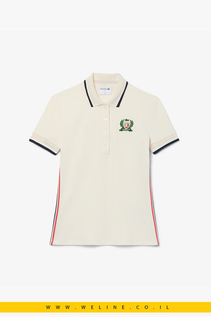 חולצת פולו צרפתית בגזרת Slim לנשים – Lacoste