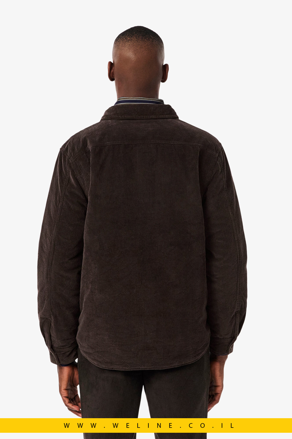 אוברשירט קורדרוי אוברסייז לגברים Lacoste – חום