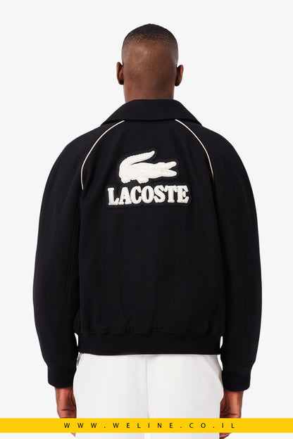 מעיל וארסיטי יוקרתי עם פאץ' רקום – Badge Accent Wool Varsity Jacket