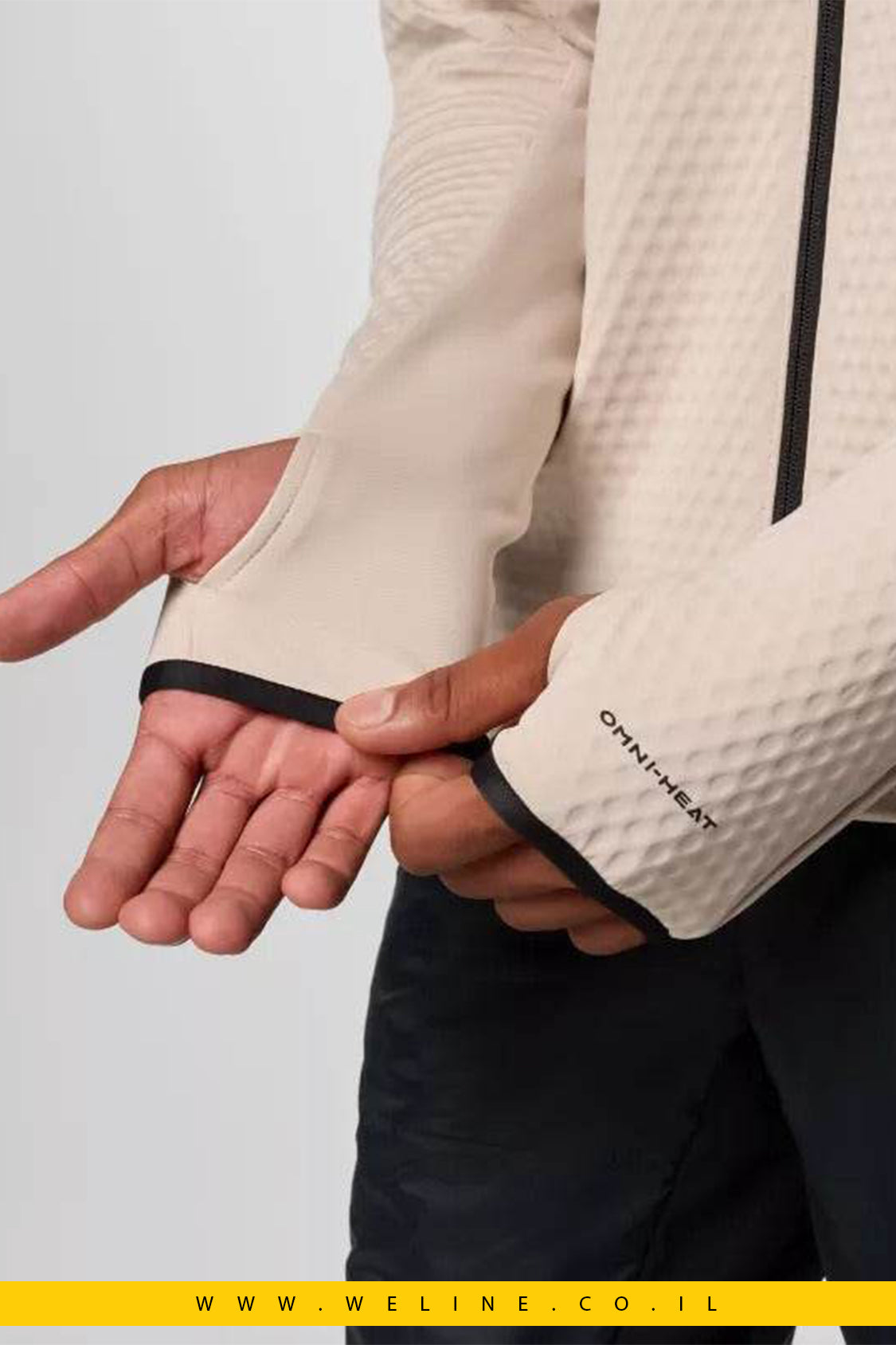 מעיל פליס לגברים - Crystal Leaf Omni-Heat Helix Full Zip