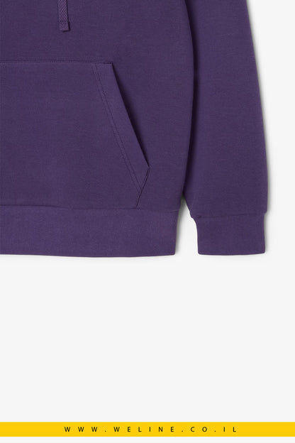 קפוצ’ון נשים Piqué בצבע סגול – Lacoste