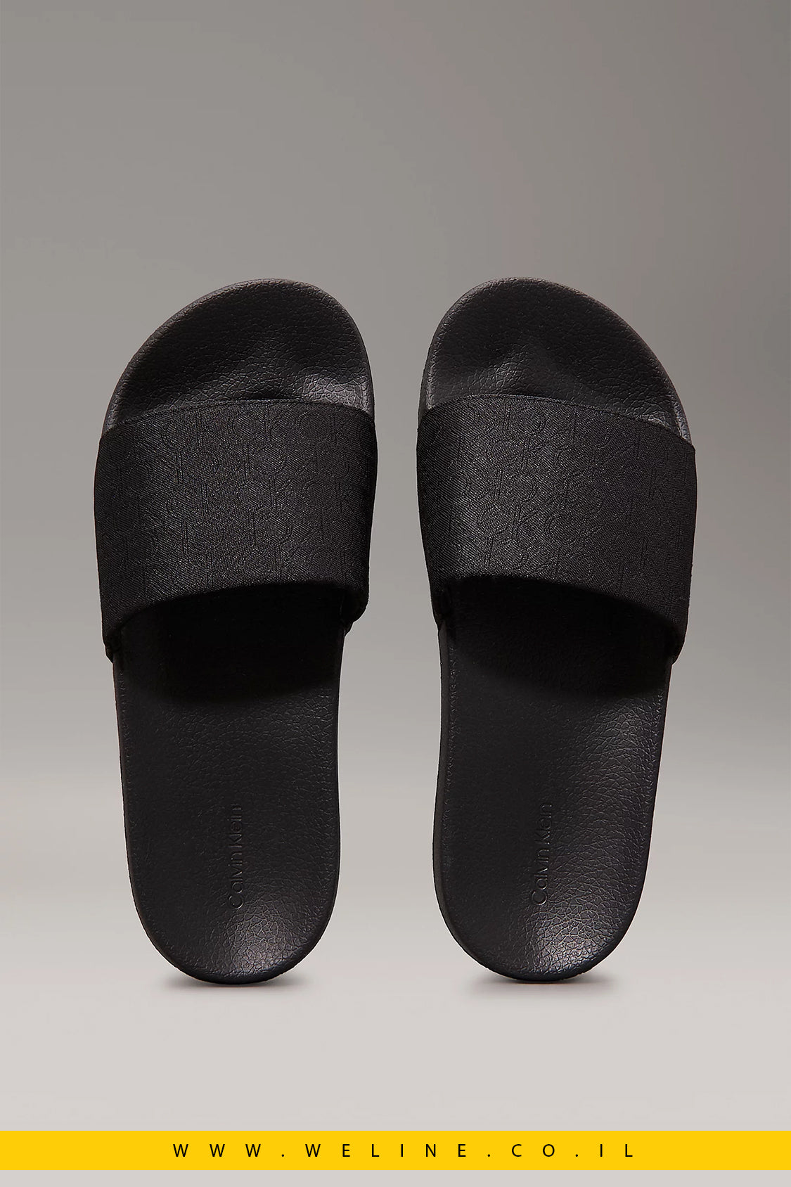 כפכפי נשים Calvin Klein – דגם Logo Jacquard Sliders