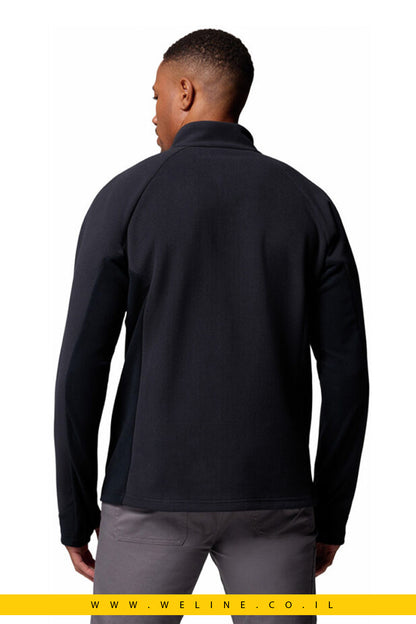 ג'קט ארוך שחור לגברים Arctic Peak Full Zip