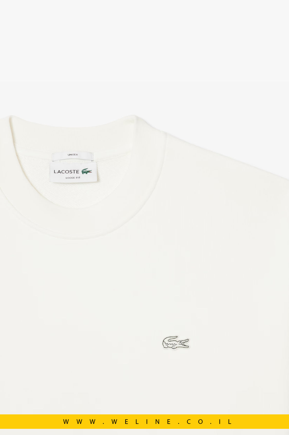 Unisex Loose Fit Heavy Fleece Sweatshirt – Lacoste