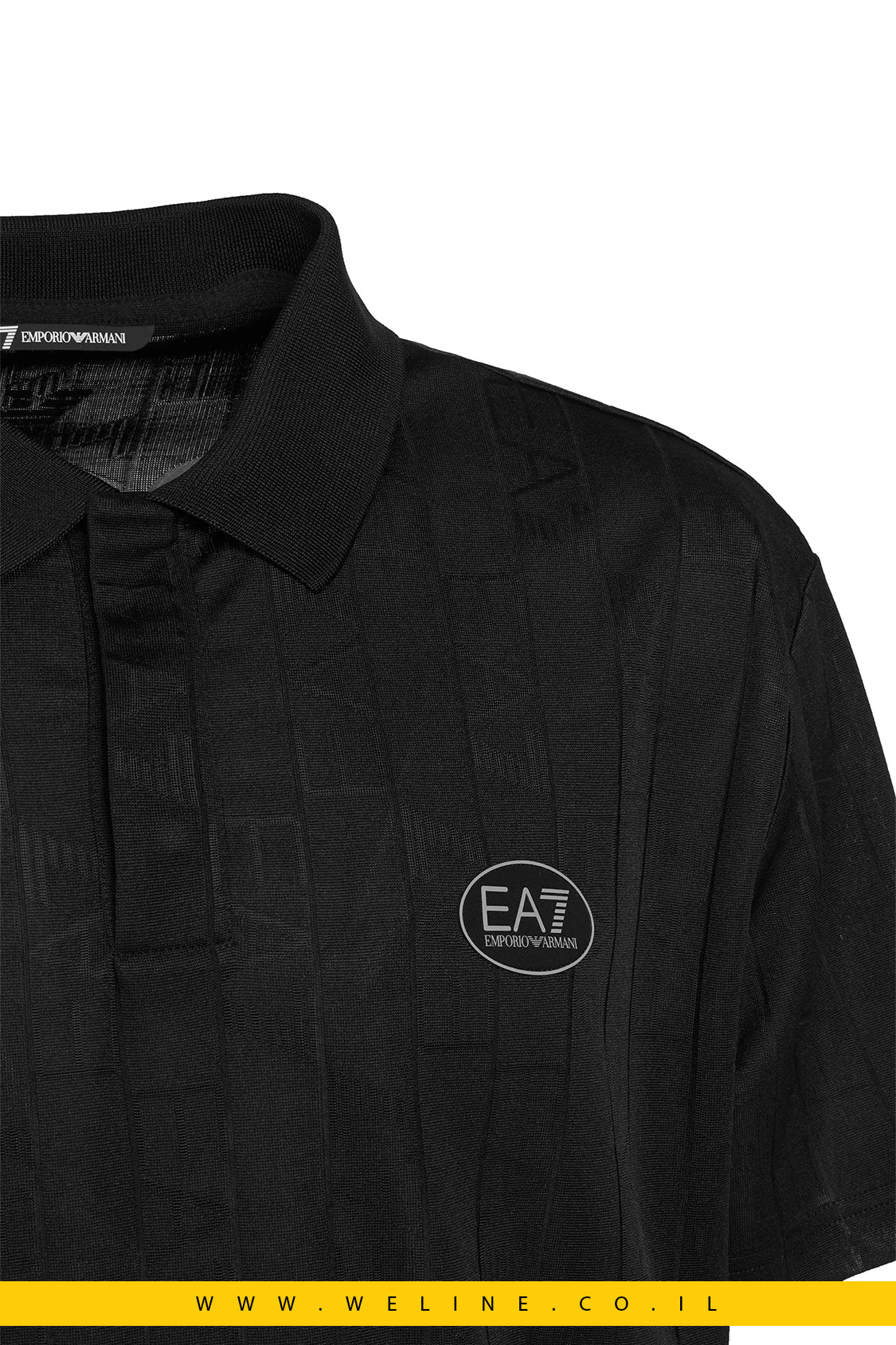 חולצת פולו EA7 Emporio Armani Regular Fit