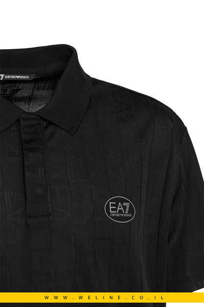 חולצת פולו EA7 Emporio Armani Regular Fit