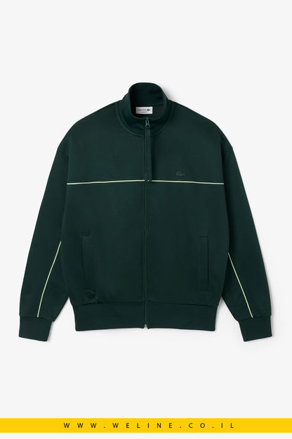 סווטשירט פליס עם אפקט סאטן ורוכסן – Lacoste