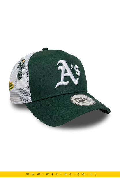 כובע New Era 9FORTY A-Frame Trucker MLB Multi Patch Oakland Athletics – ירוק | יוניסקס